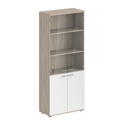 Шкаф высокий со стеклом из ХДФ 800x400x1955 