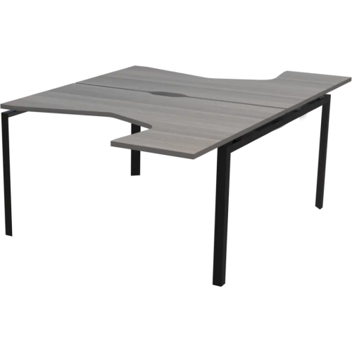 Бенч эргономичный на 2 рабочих места на металлокаркасе 1400x2036x750